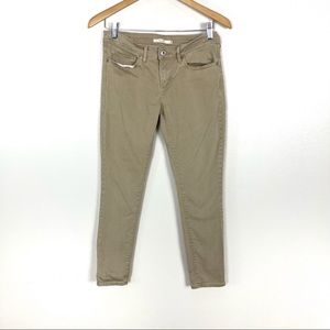 Levi’s 711‎ Skinny Tan Jeans Denim Women’s Sz 27
